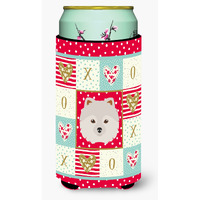 "Caroline's Treasures CK5210TBC Japanese Spitz Tall Boy Insulator Hugger cold-beverage-koozies, Multicolor"