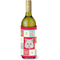 "Caroline's Treasures CK5147LITERK Persian Traditional Cat Wine Bottle Hugger cold-beverage-koozies, 750 ml, Multicolor"