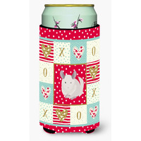 "Caroline's Treasures CK5425TBC White Dominant Chinchilla Love Tall Boy Hugger cold-beverage-koozies, Multicolor"