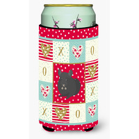 "Caroline's Treasures CK5421TBC Charcoal Chinchilla Love Tall Boy Hugger cold-beverage-koozies, Multicolor"