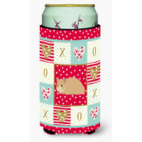 "Caroline's Treasures CK5443TBC Syrian Golden Hamster Love Tall Boy Hugger cold-beverage-koozies, Multicolor"