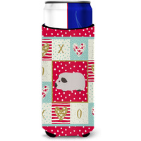 "Caroline's Treasures CK5429MUK Himalayan Guinea Pig Love Ultra Hugger for slim cans cold-beverage-koozies, Multicolor"