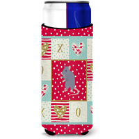 "Caroline's Treasures CK5457MUK Blue Rat Love Michelob Ultra Hugger for slim cans cold-beverage-koozies, Multicolor"