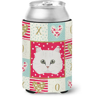 "Caroline's Treasures CK5103CC Chinchilla Persian Longhair Cat Love Can Hugger cold-beverage-koozies, Multicolor"