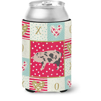 "Caroline's Treasures CK5362CC Mini Miniature Pig Love Can or Bottle Hugger cold-beverage-koozies, Multicolor"