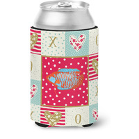 "Caroline's Treasures CK5485CC Dwarf Gourami Love Can or Bottle Hugger cold-beverage-koozies, Multicolor"