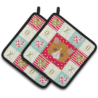 "Caroline's Treasures CK5117PTHD Exotic Shorthair Cat Love Pair of Pot Holders potholders, Multicolor"