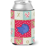 "Caroline's Treasures CK5468CC Delta Tail Betta Fish Love Can or Bottle Hugger cold-beverage-koozies, Multicolor"