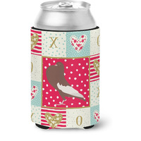 "Caroline's Treasures CK5381CC English Pouter Pigeon Love Can or Bottle Hugger cold-beverage-koozies, Multicolor"