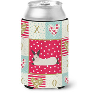 "Caroline's Treasures CK5394CC California White Rabbit Love Can or Bottle Hugger cold-beverage-koozies, Multicolor"