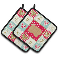 "Caroline's Treasures CK5398PTHD Lincoln Longwool Sheep Love Pair of Pot Holders potholders, Multicolor"
