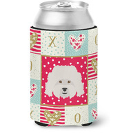 "Caroline's Treasures CK5186CC Bolognese Love Can or Bottle Hugger cold-beverage-koozies, Multicolor"