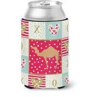 "Caroline's Treasures CK5244CC Arabian Camel Dromedary Love Can or Bottle Hugger cold-beverage-koozies, Multicolor"
