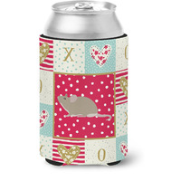 "Caroline's Treasures CK5450CC Grey Domestic Mouse Love Can or Bottle Hugger cold-beverage-koozies, Multicolor"