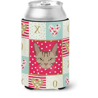 "Caroline's Treasures CK5168CC Sokoke Cat Love Can or Bottle Hugger cold-beverage-koozies, Multicolor"