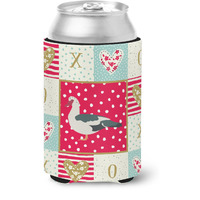 "Caroline's Treasures CK5291CC Muscovy Duck Love Can or Bottle Hugger cold-beverage-koozies, Multicolor"