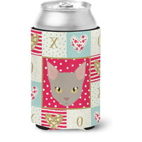 "Caroline's Treasures CK5130CC Malayan Cat Love Can or Bottle Hugger cold-beverage-koozies, Multicolor"