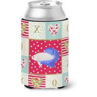 "Caroline's Treasures CK5492CC Plakat Betta Love Can or Bottle Hugger cold-beverage-koozies, Multicolor"