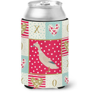"Caroline's Treasures CK5285CC West Harlequin Duck Love Can or Bottle Hugger cold-beverage-koozies, Multicolor"
