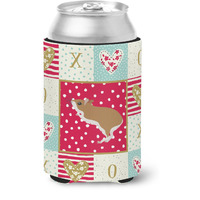 "Caroline's Treasures CK5446CC White Legged Hamster Love Can or Bottle Hugger cold-beverage-koozies, Multicolor"