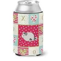 "Caroline's Treasures CK5423CC Mosaic Chinchilla Love Can or Bottle Hugger cold-beverage-koozies, Multicolor"