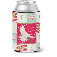 "Caroline's Treasures CK5371CC German Helmet Pigeon Love Can or Bottle Hugger cold-beverage-koozies, Multicolor"