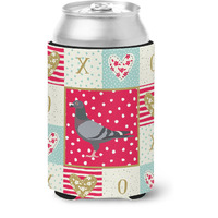 "Caroline's Treasures CK5378CC Racing Pigeon Love Can or Bottle Hugger cold-beverage-koozies, Multicolor"