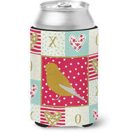 "Caroline's Treasures CK5506CC Norwich Canary Love Can or Bottle Hugger cold-beverage-koozies, Multicolor"