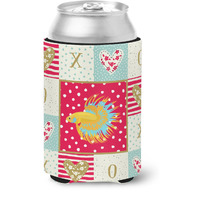 "Caroline's Treasures CK5484CC CrownTail Betta Love Can or Bottle Hugger cold-beverage-koozies, Multicolor"