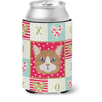 "Caroline's Treasures CK5132CC Manx Cat Love Can or Bottle Hugger cold-beverage-koozies, Multicolor"