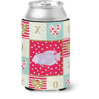 "Caroline's Treasures CK5487CC Giant Gourami Love Can or Bottle Hugger cold-beverage-koozies, Multicolor"