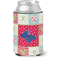 "Caroline's Treasures CK5481CC Veiltail Goldfish Love Can or Bottle Hugger cold-beverage-koozies, Multicolor"