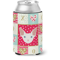 "Caroline's Treasures CK5170CC Sphynx Cat Love Can or Bottle Hugger cold-beverage-koozies, Multicolor"