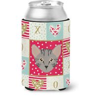 Carolines Treasures CK5156CC Safari Cat Love Can or Bottle Hugger cold-beverage-koozies, Multicolor