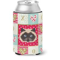 "Caroline's Treasures CK5105CC Colorpoint Persian Hymalayan Cat Love Can Hugger cold-beverage-koozies, Multicolor"