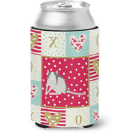 "Caroline's Treasures CK5461CC Husky Rat Love Can or Bottle Hugger cold-beverage-koozies, Multicolor"