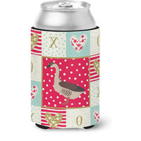 "Caroline's Treasures CK5323CC Chinese Goose Love Can or Bottle Hugger cold-beverage-koozies, Multicolor"