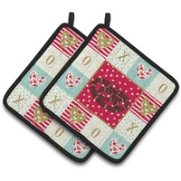 "Caroline's Treasures CK5535PTHD Snake Pair of Pot Holders potholders, Multicolor"