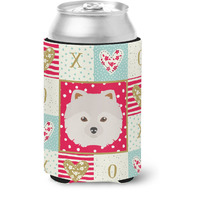 "Caroline's Treasures CK5210CC Japanese Spitz Love Can or Bottle Hugger cold-beverage-koozies, Multicolor"