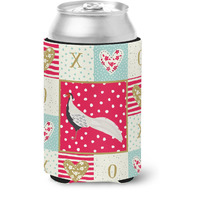 "Caroline's Treasures CK5356CC Silver Pheasant Love Can or Bottle Hugger cold-beverage-koozies, Multicolor"