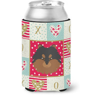 "Caroline's Treasures CK5228CC Pomeranian Love Can or Bottle Hugger cold-beverage-koozies, Multicolor"