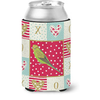 "Caroline's Treasures CK5520CC Budgerigar Love Can or Bottle Hugger cold-beverage-koozies, Multicolor"