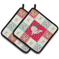 "Caroline's Treasures CK5376PTHD German Modena Pigeon Love Pair of Pot Holders potholders, Multicolor"
