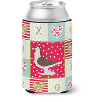 "Caroline's Treasures CK5370CC Large Pigeon Love Can or Bottle Hugger cold-beverage-koozies, Multicolor"