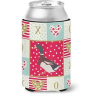 "Caroline's Treasures CK5283CC Rouen Duck Love Can or Bottle Hugger cold-beverage-koozies, Multicolor"