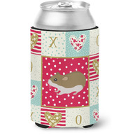 "Caroline's Treasures CK5438CC Chinese Hamster Love Can or Bottle Hugger cold-beverage-koozies, Multicolor"