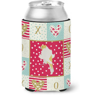 "Caroline's Treasures CK5507CC Parisian Trumpeter Canary Love Can or Bottle Hugger cold-beverage-koozies, Multicolor"