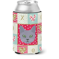 "Caroline's Treasures CK5124CC Korat Cat Love Can or Bottle Hugger cold-beverage-koozies, Multicolor"