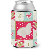 "Caroline's Treasures CK5410CC White Holland Turkey Love Can or Bottle Hugger cold-beverage-koozies, Multicolor"
