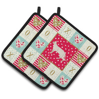 "Caroline's Treasures CK5724PTHD Tonkinese #2 Cat Love Pair of Pot Holders potholders, Multicolor"